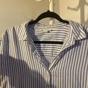 beachlunchlounge Blue and White Striped Shirt